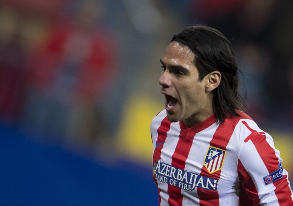 Cuando jugaba para Atlético de Madrid.
