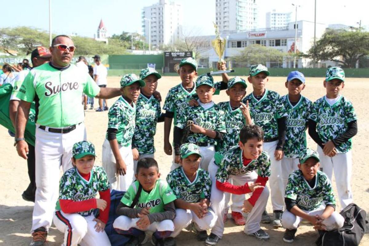 Equipo de Sucre, subcampeón en preinfantil. ÓSCAR DIAZ ACOSTA-EL UNIVERSAL