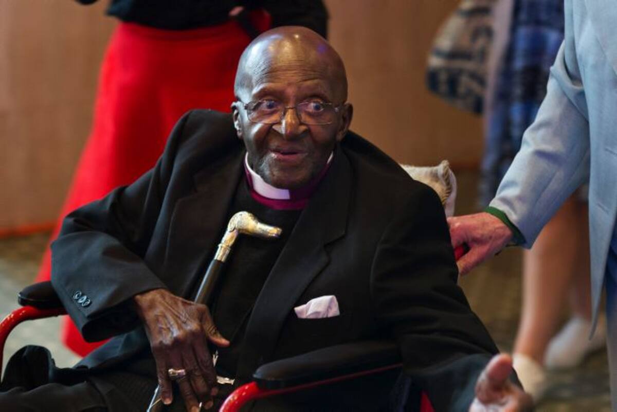 Desmond Tutu, premio Nobel sudafricano. AFP RODGER BOSCH