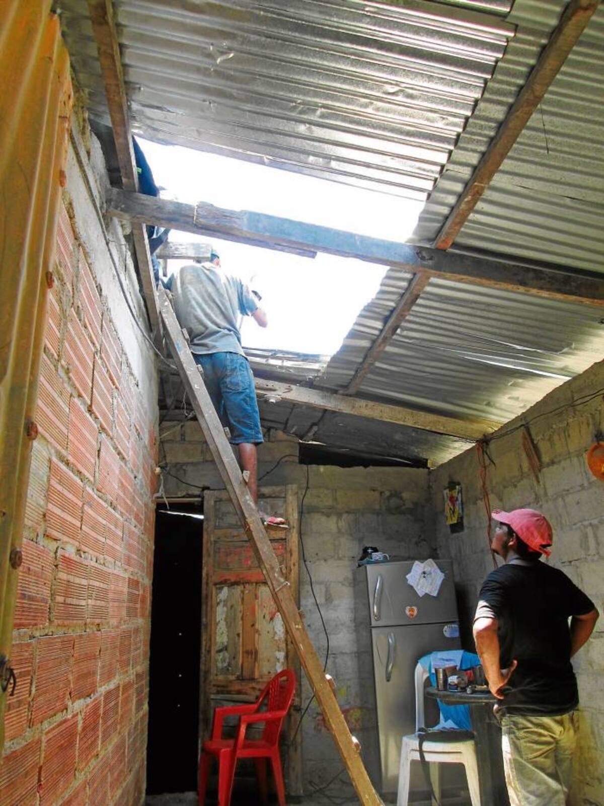 La casa de María Martínez fue una de las más afectadas. FOTO RUBEN DARIO ALVAREZ-ELUNIVERSAL