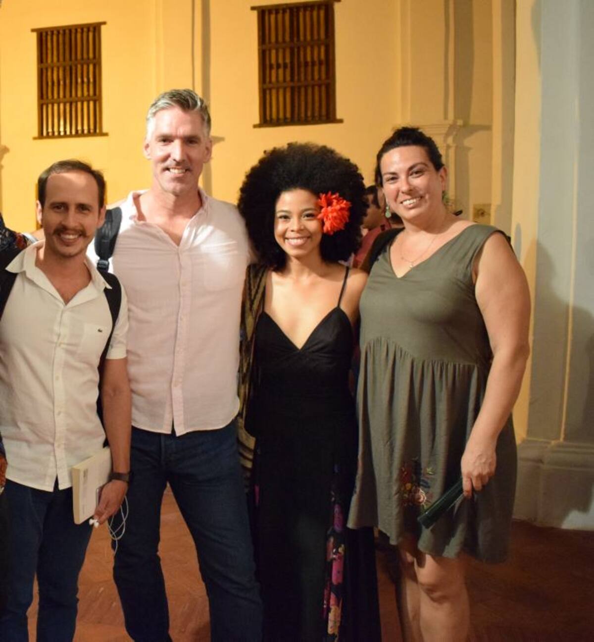 Fabián Álvarez, Greg Labrosse, Ana Luisa Muñoz y Catalina Vela. CORTESÌA