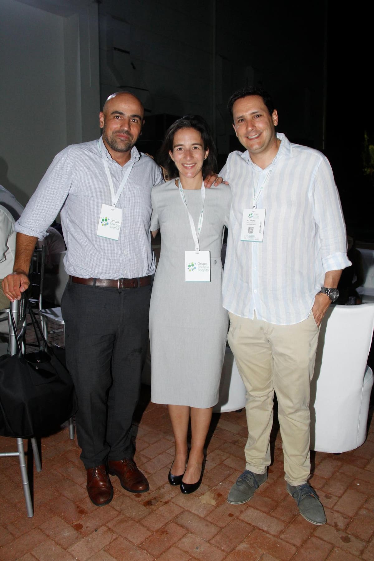 Santiago Pinzón, Mariana Sarmiento y Alejandro Zapata.
