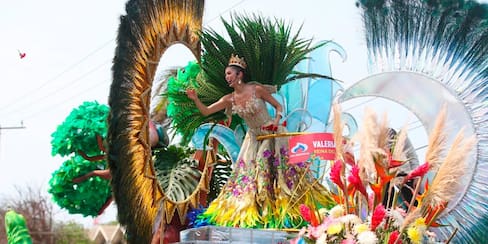 Fotos: los famosos en la Batalla de flores del Carnaval de Barranquilla