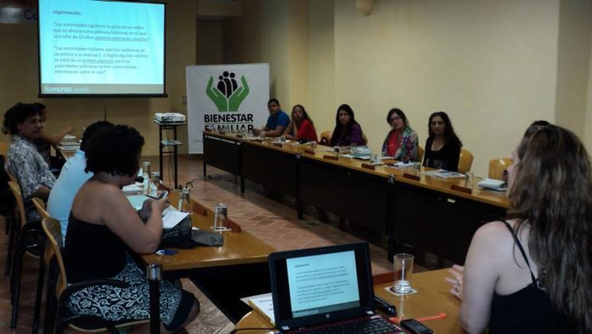 El taller fue dictado por Nancy Prada de la Corporación Humanas y organizado por la Presidencia de la República y el Bienestar Familiar. Cortesía