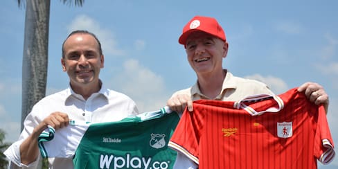 Gianni Infantino visitó escuelas de fútbol en Cali: “Estoy orgulloso de estar aquí otra vez”