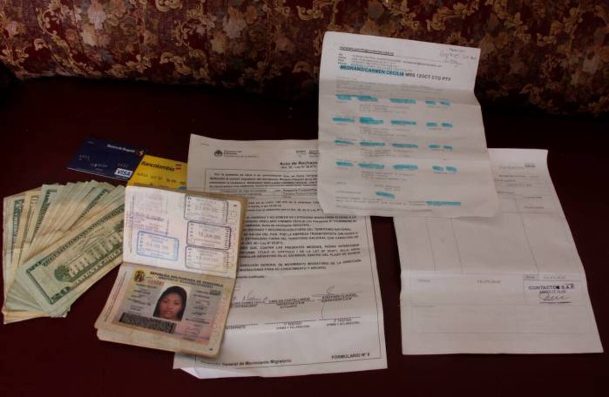 Carmen Medrano, colombiana a la que no permitieron entrar a Argentina. ZENIA VALDELAMAR - EL UNIVERSAL