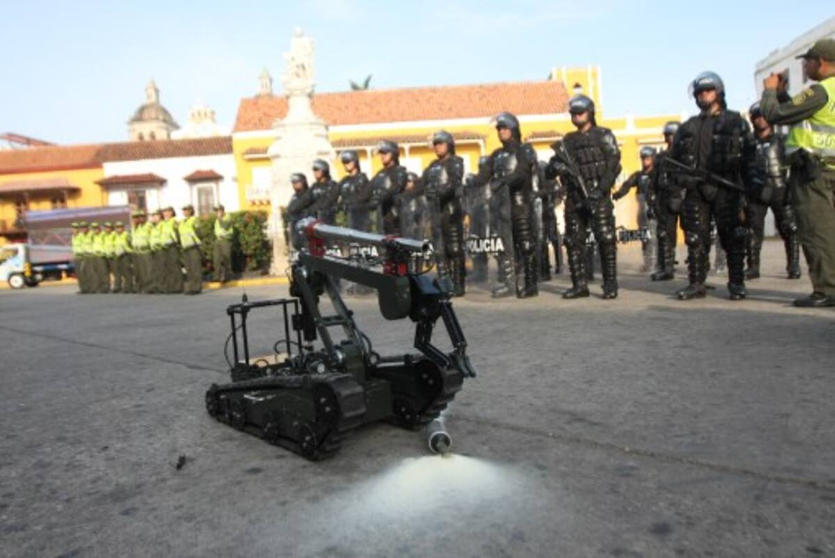 Expertos antiexplosivos y antisecuestro de la Policía prestarán servicios en las ocho ciudades sedes del Mundial de Fútbol Sub-20. Su labor será apoyada por robots y equipos de la mejor tecnología. AROLDO MESTRE - EL UNIVERSAL