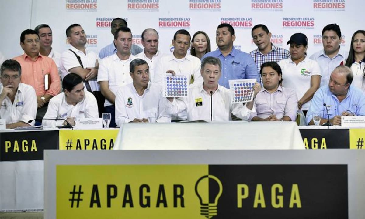 El reporte fue entregado por el presidente de la República, Juan Manuel Santos. Foto: Archivo