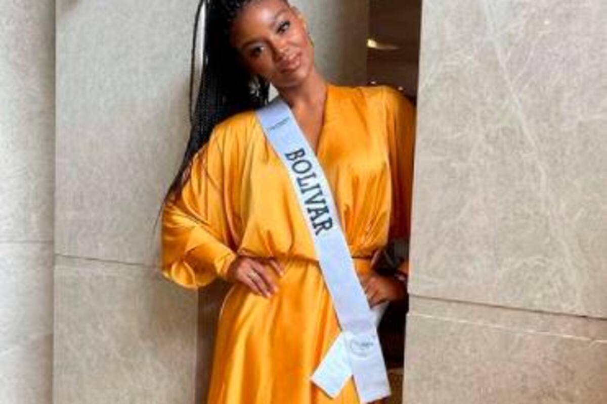 Ella es Francelys Santoya, Miss Bolívar en Miss Universe Colombia
