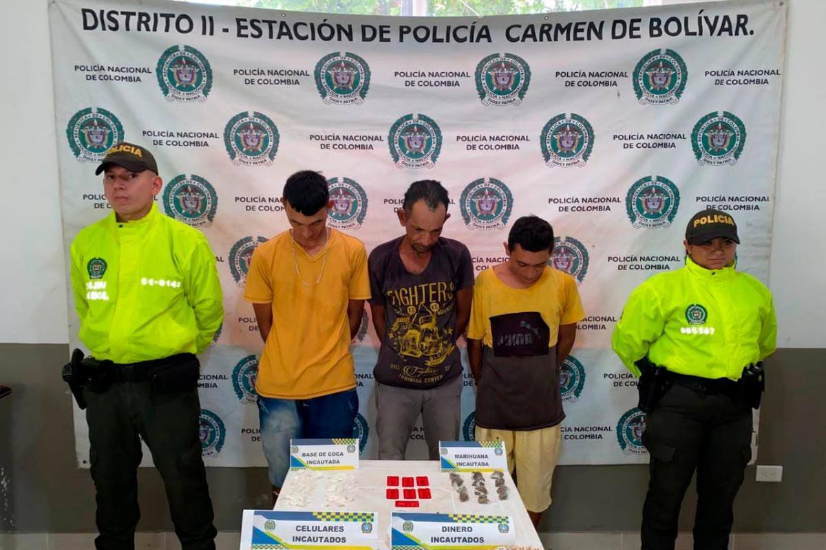 Caen 3 expendedores de droga que delinquían al servicio del Clan del Golfo