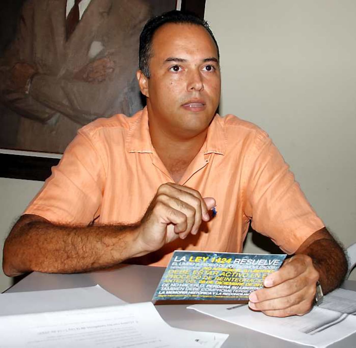 Álvaro González Fortich, representante de la Agencia Colombiana para la Reintegración (ACR) en Bolívar. ZENIA VALDELAMAR-EL UNIVERSAL