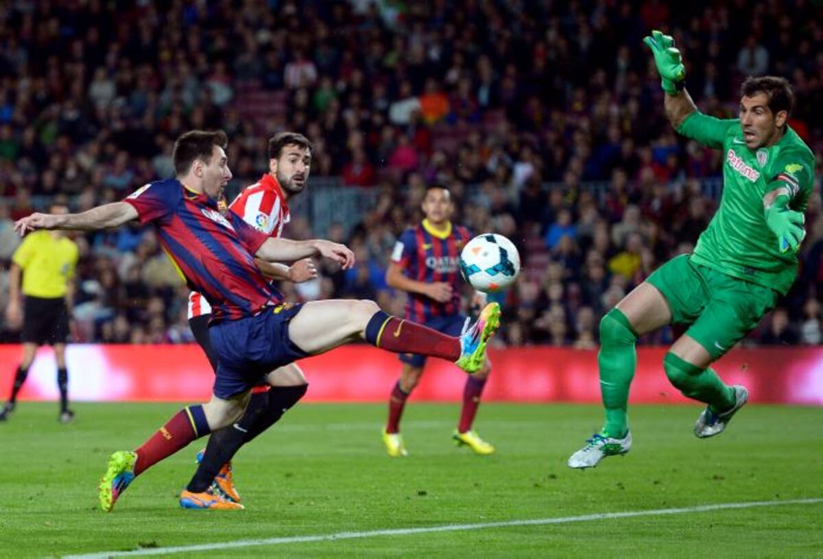 El argentino Lionel Messi anotó el gol de la victoria para su equipo AP Manu Fernandez