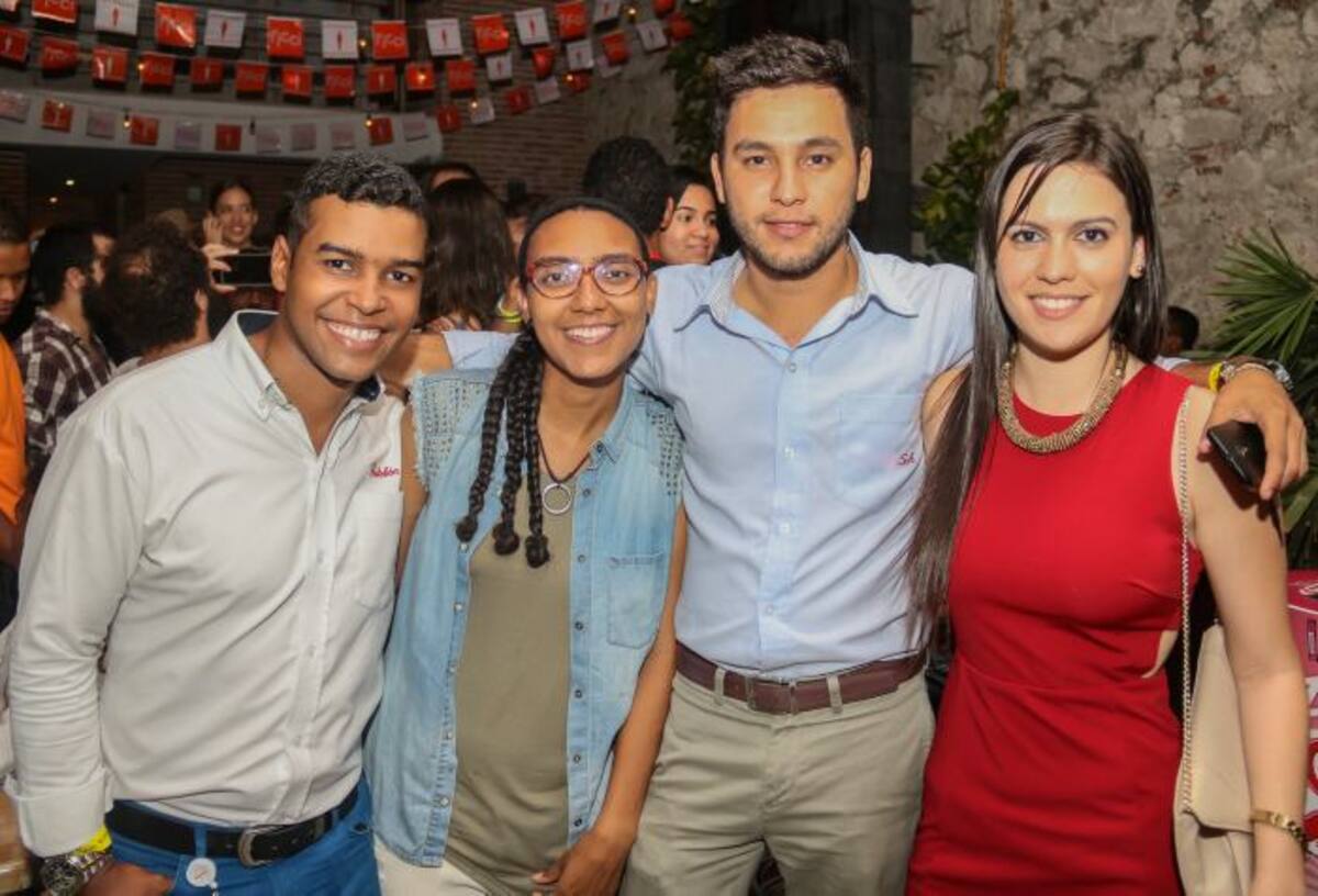 Carlos Amador, Angie Ramos, Mario Uribe y Gina Romero. NAYIB GAVIRIA