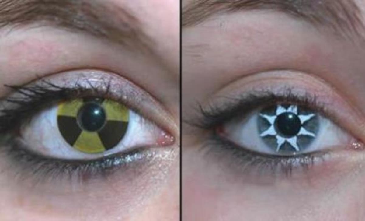 Lentes de contacto con diferentes formas, colores y estilos para Halloween www.emudesc.com