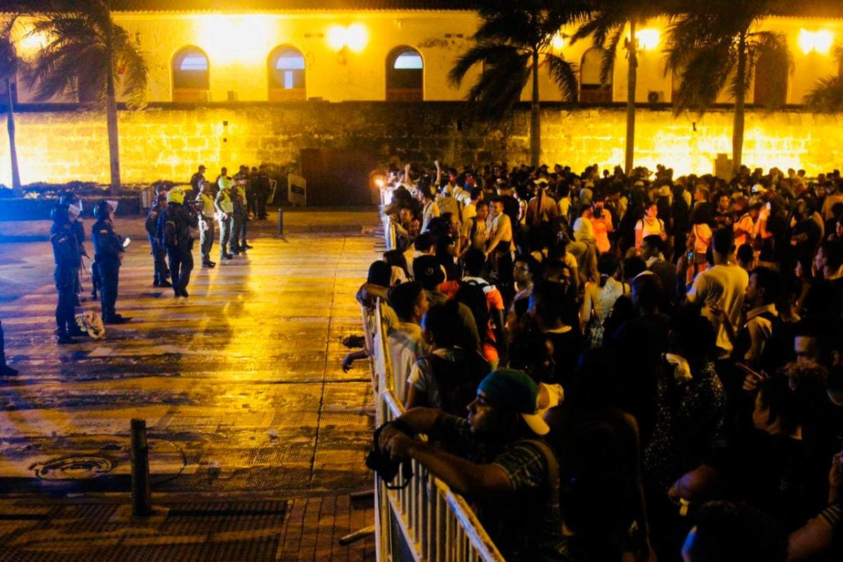 La marcha del 28N no pudo llegar a Bocagrande