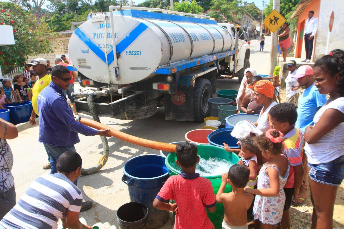 El agua llegó a Turbaco