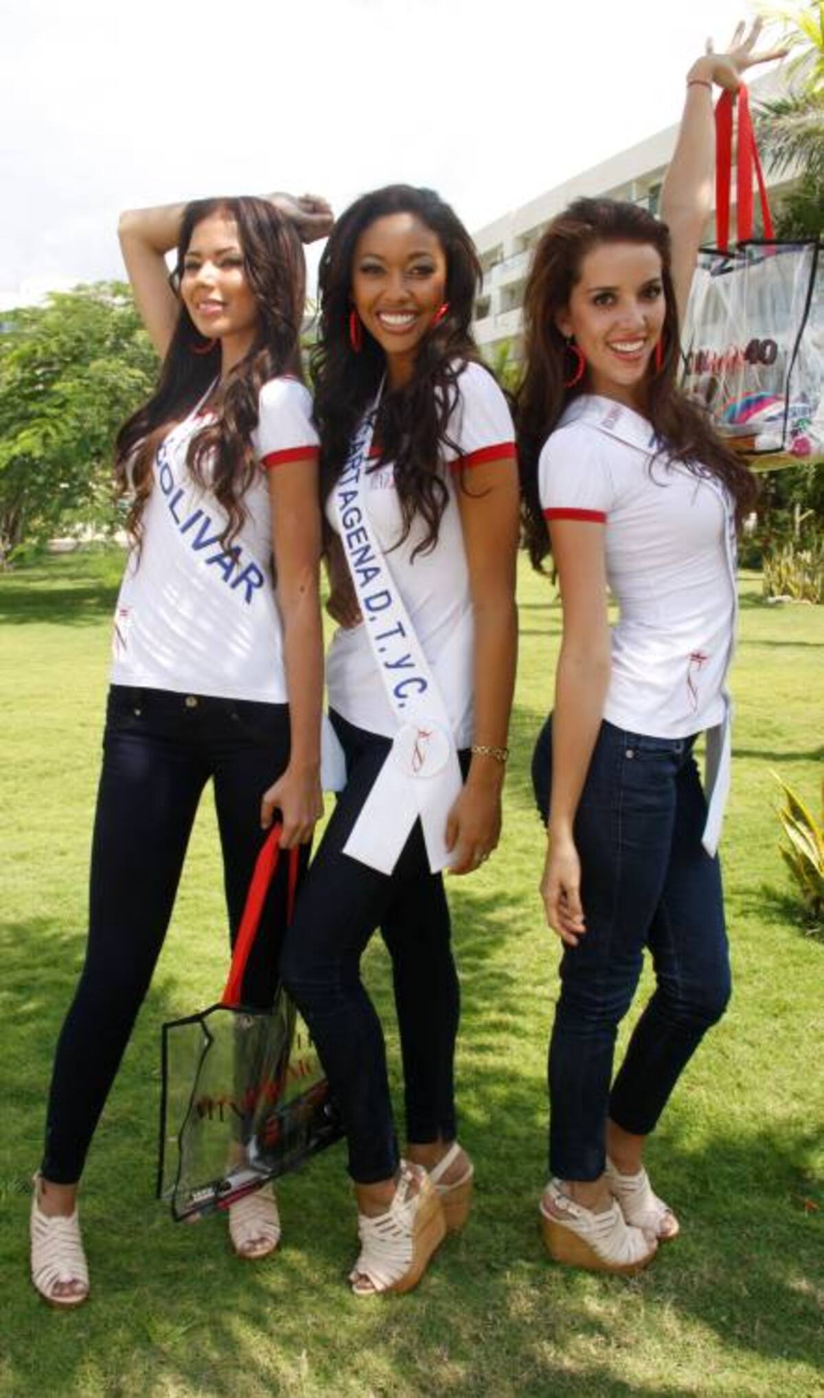 Karen Mendoza (Bolívar), Elida Castro (Cartagena), y Adriana Vidal (Magdalena).