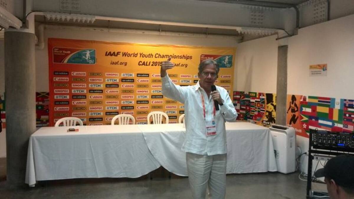 Ramiro Varela, presidente de la Federación Colombiana de Atletismo.
