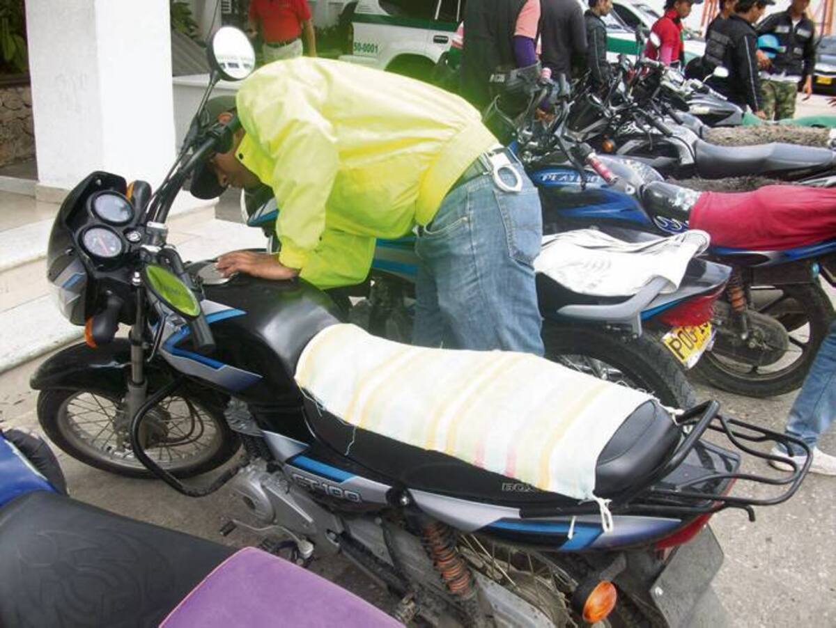 El Grupo de automotores de la Policía Nacional desarrolla fuertes operativos para la recuperación de motos robadas.