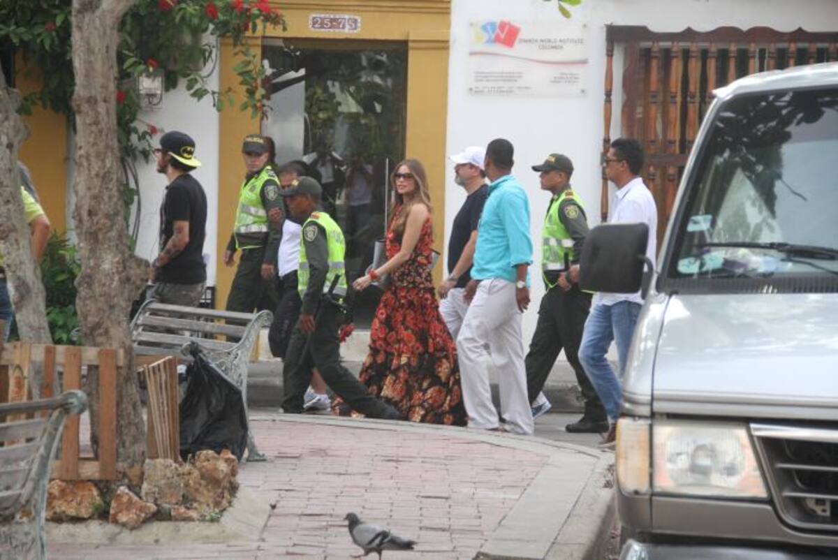 Sofía llegó al rodaje a eso de las cinco de la tarde. ÓSCAR DÍAZ