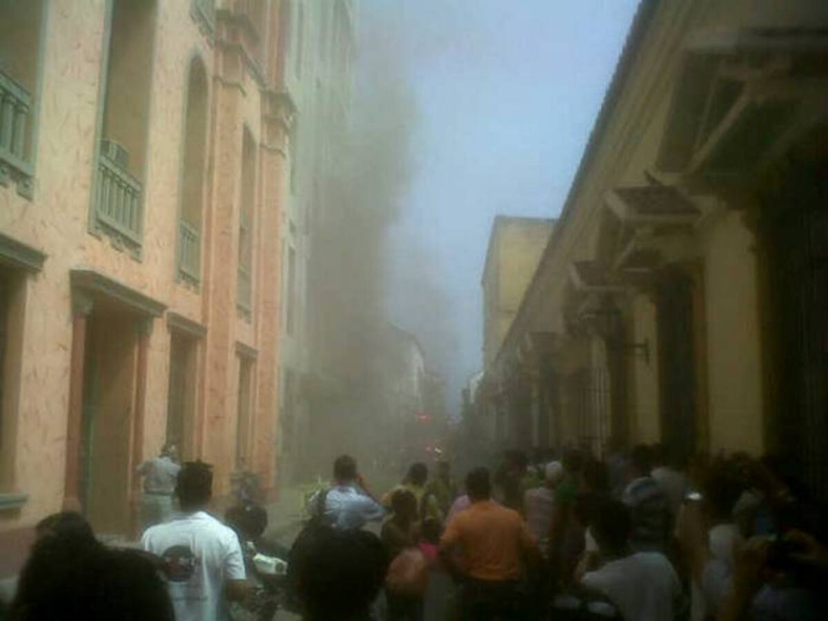 Incendio en el edificio Ganem. CORTESÍA LUIS MESTRA