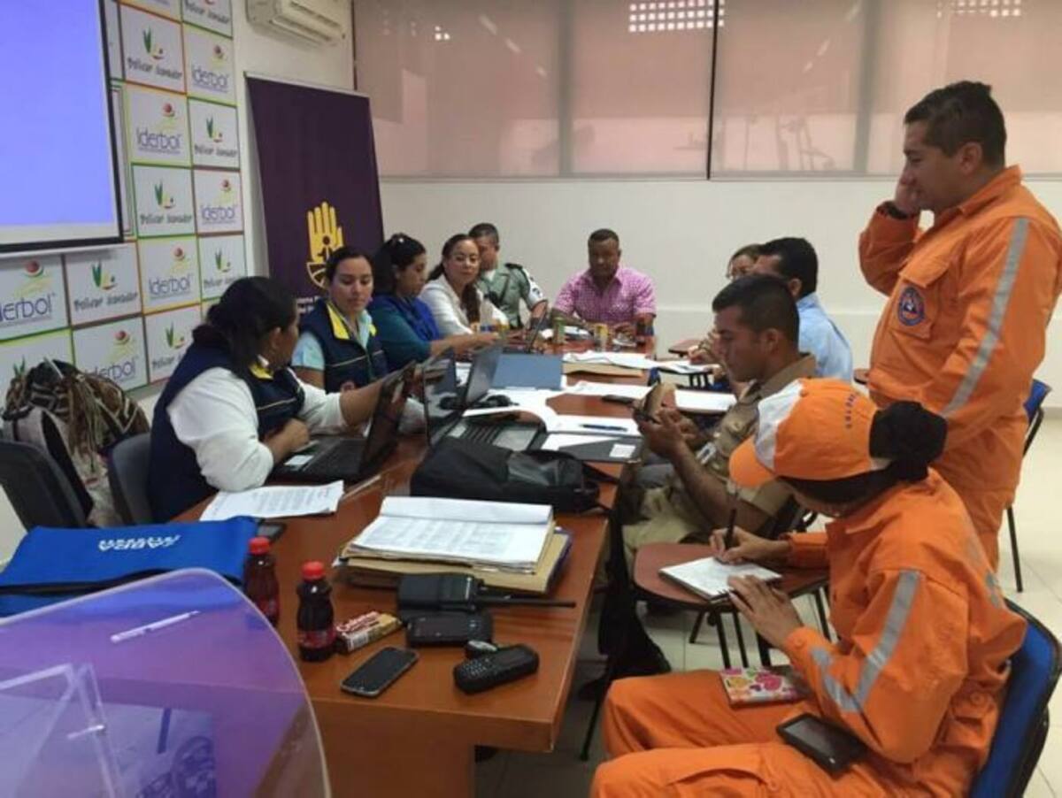 La Unidad de Gestión del Riesgo del Distrito ultima detalles para el simulacro. Cortesía.