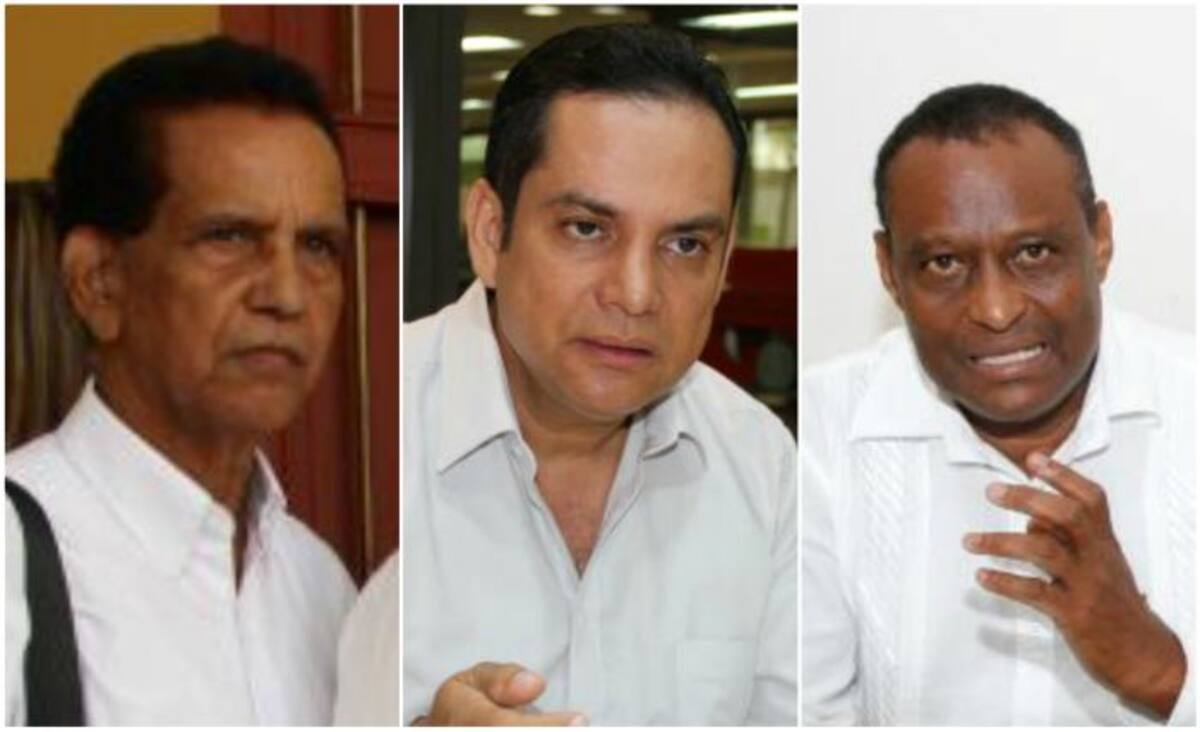 Pedro Vargas Vargas, Neil Fortich, y Alcides Arrieta, abogados. Archivo