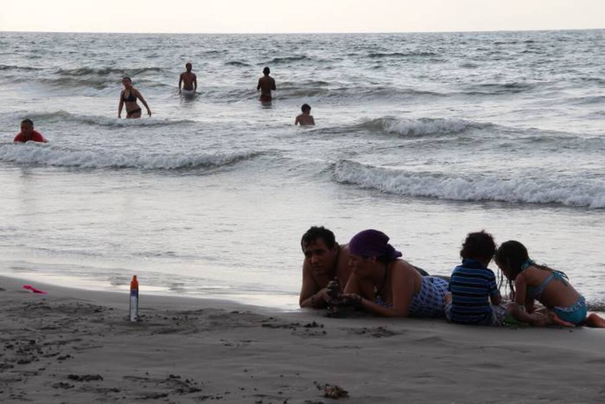 Las playas de Cartagena fueron poco concurridas durante el fin de semana. Julie Parra Benítez