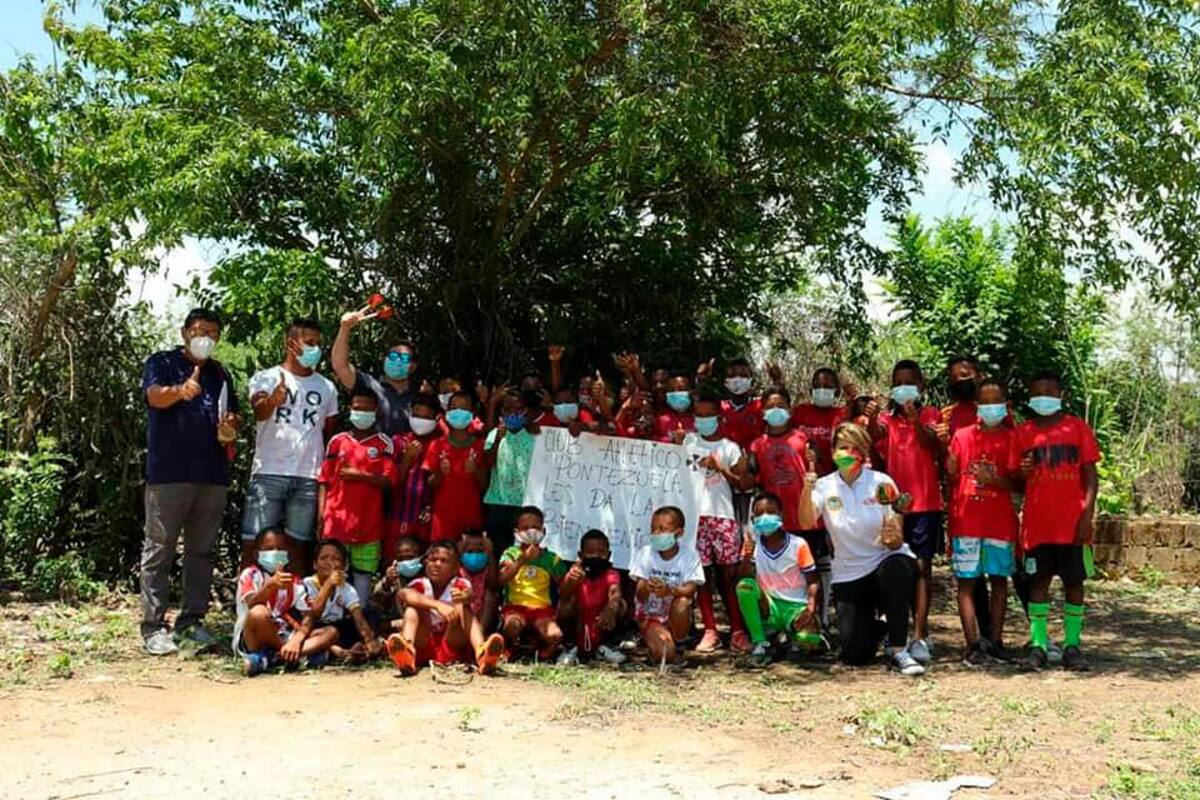 Escuela de fútbol de Pontezuela ya recibe ayudas