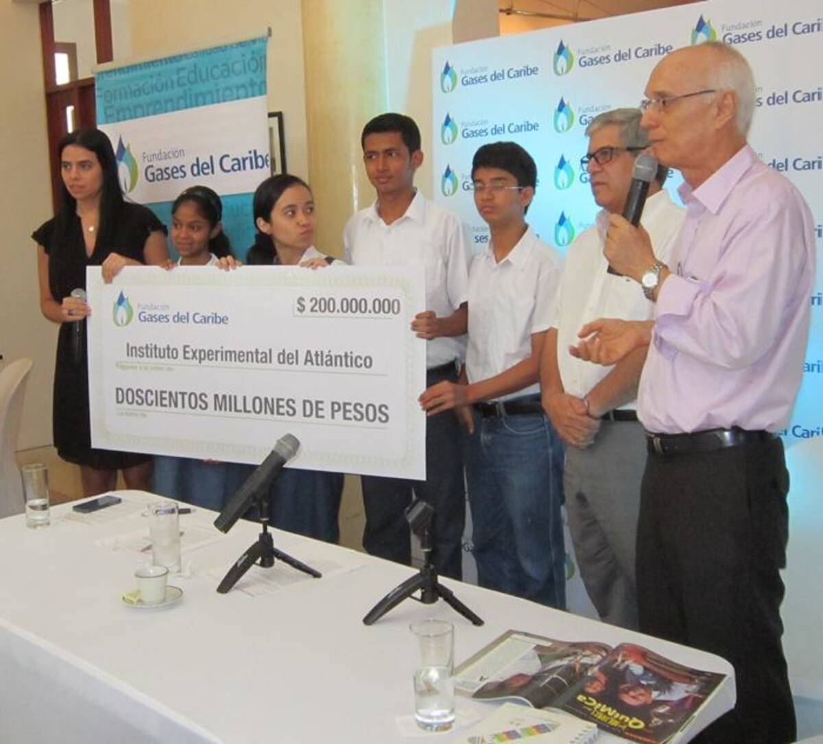 Entrega de $200 millones a Intituto Experimental del Caribe Cortesía