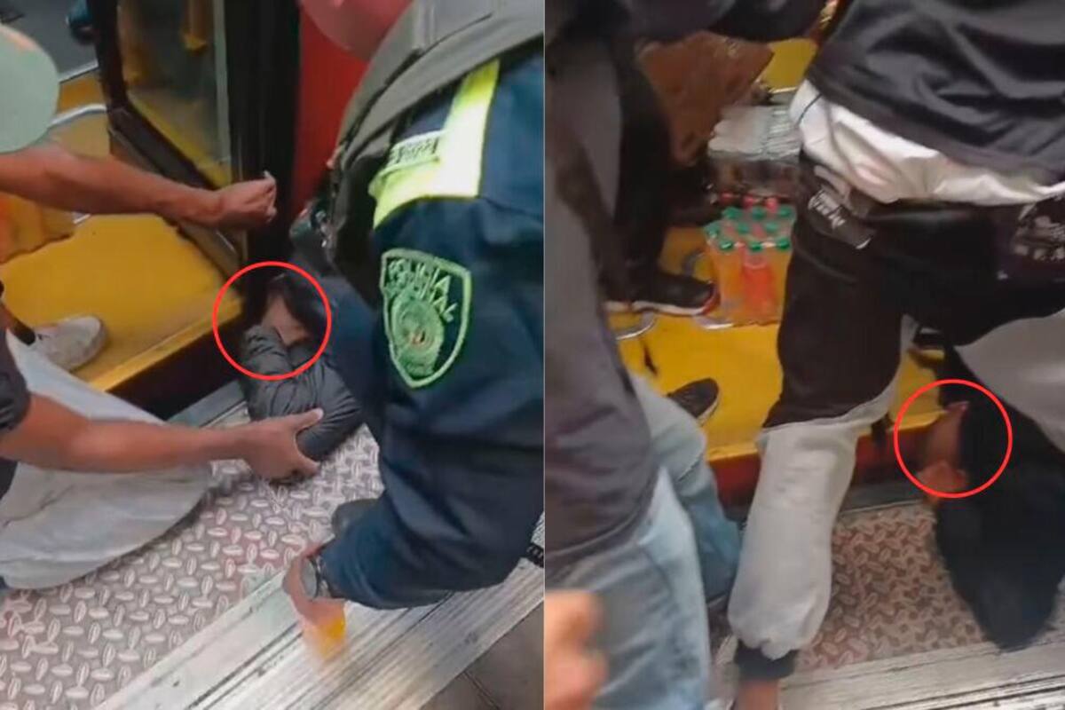 Hombre quedó atrapado entre un bus y una plataforma de Transmilenio