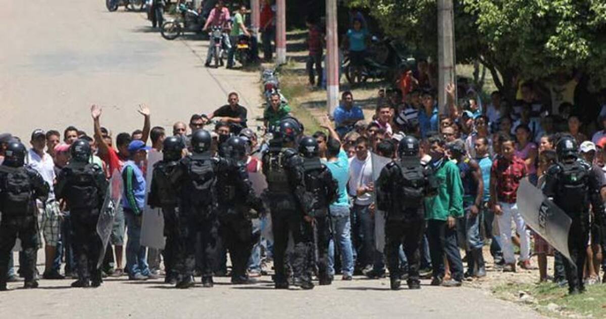Protestas campesinas en Tibú COLPRENSA