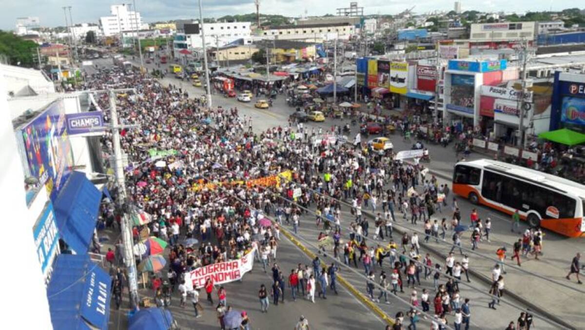 Así transcurrió la marcha de los estudiantes. Oscar Díaz