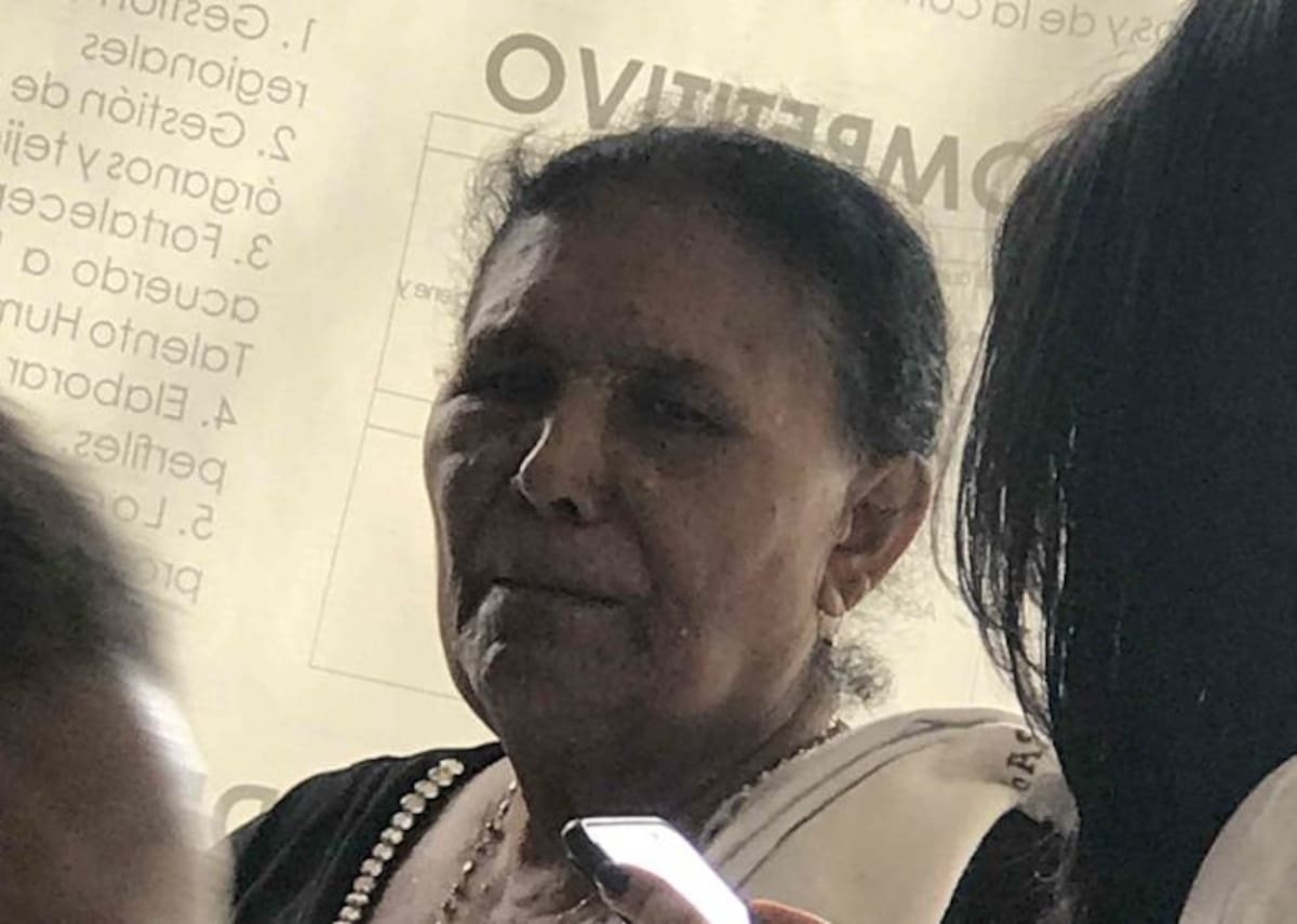 María Rojano, madre del hombre asesinado. Cortesía