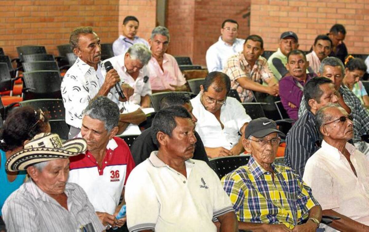 Los campesinos considerados tenedores de buena fe piden a la Unidad Nacional de restitución de Tierras revisar sus casos. MANUEL SANTIAGO PÉREZ/EL UNIVERSAL/