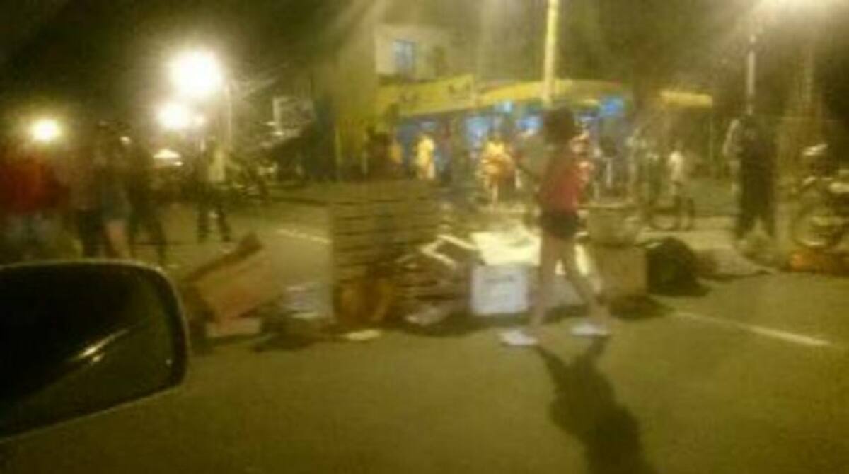 Protestas en la Crisanto Luque.