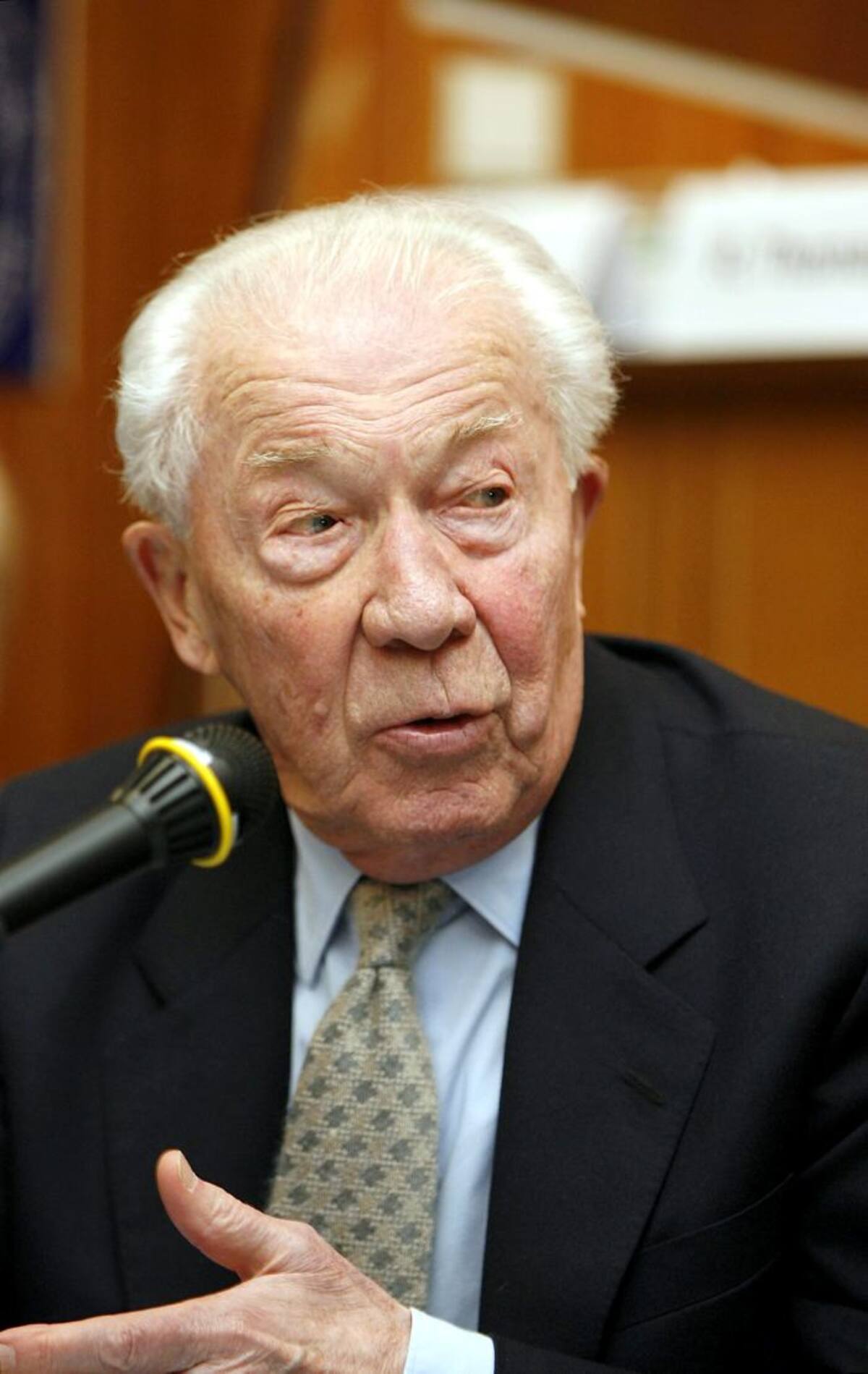 Christian De Duve, premio Nobel de Medicina en 1974. AFP