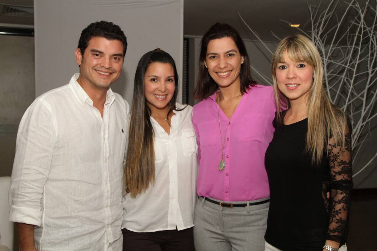 César Sánchez, Cristina Andrade, Carolina Ospino y Margarita López.