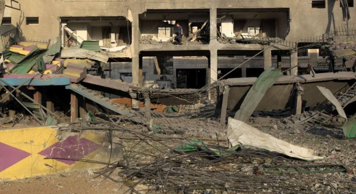 La FIFA reconstruirá el estadio de Gaza, bombardeado por Israel. AFP