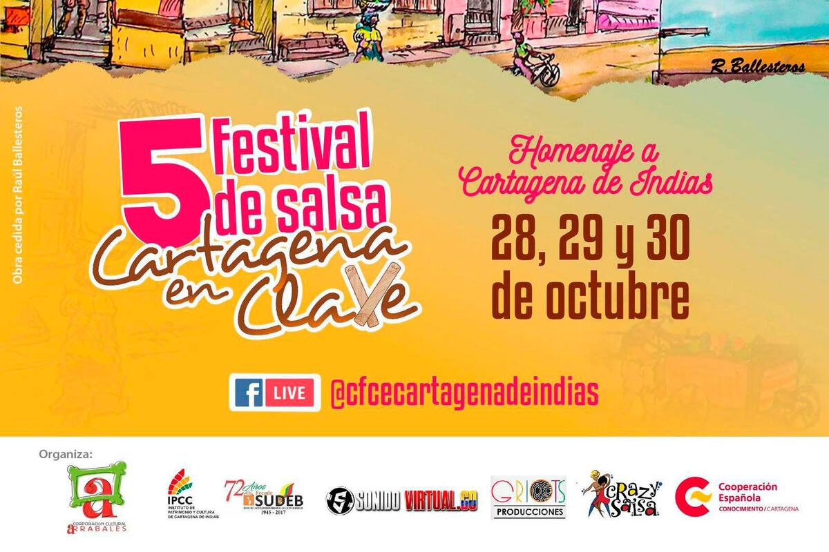 Festival de salsa, Cartagena en Clave, inicia hoy su agenda virtual