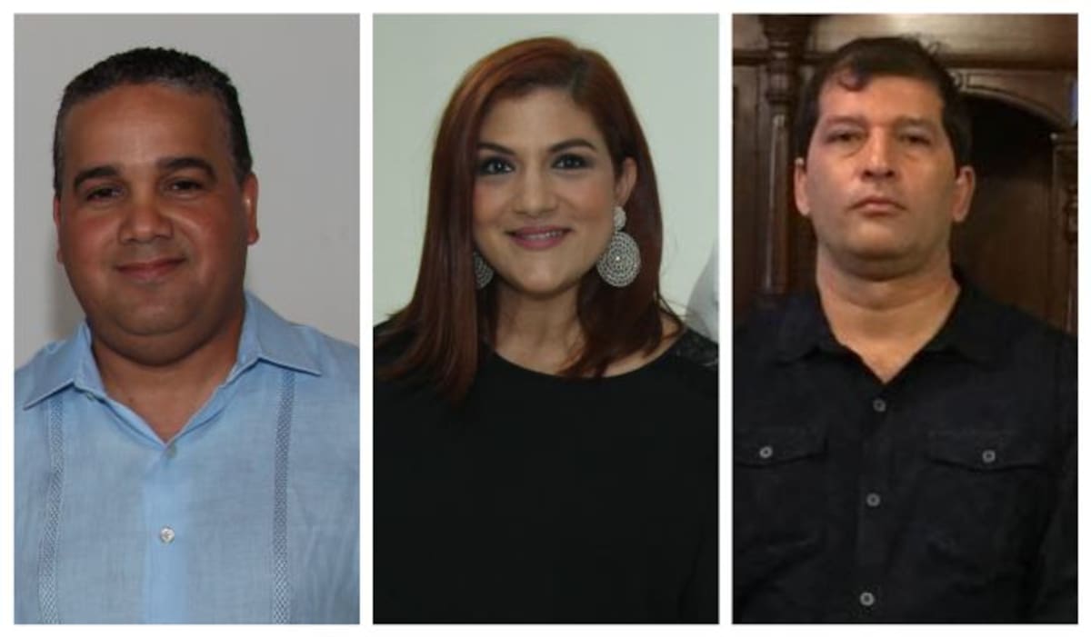 Pedrito Pereira, Antonella Farah, y Óscar Torres, ternados. El Universal