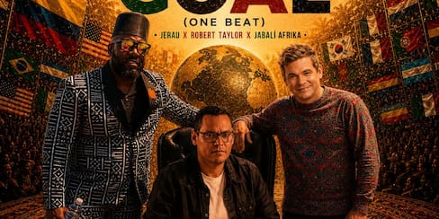 Jerau se pone modo mundialista y le canta a la paz con sabor caribeño y africano