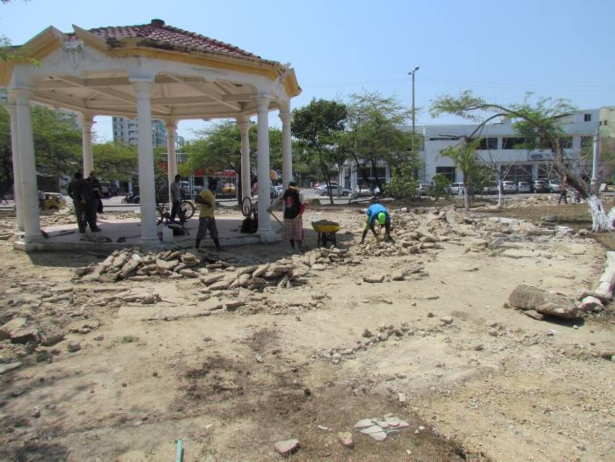 Parque Los Leones, intervenido parcialmente este año.