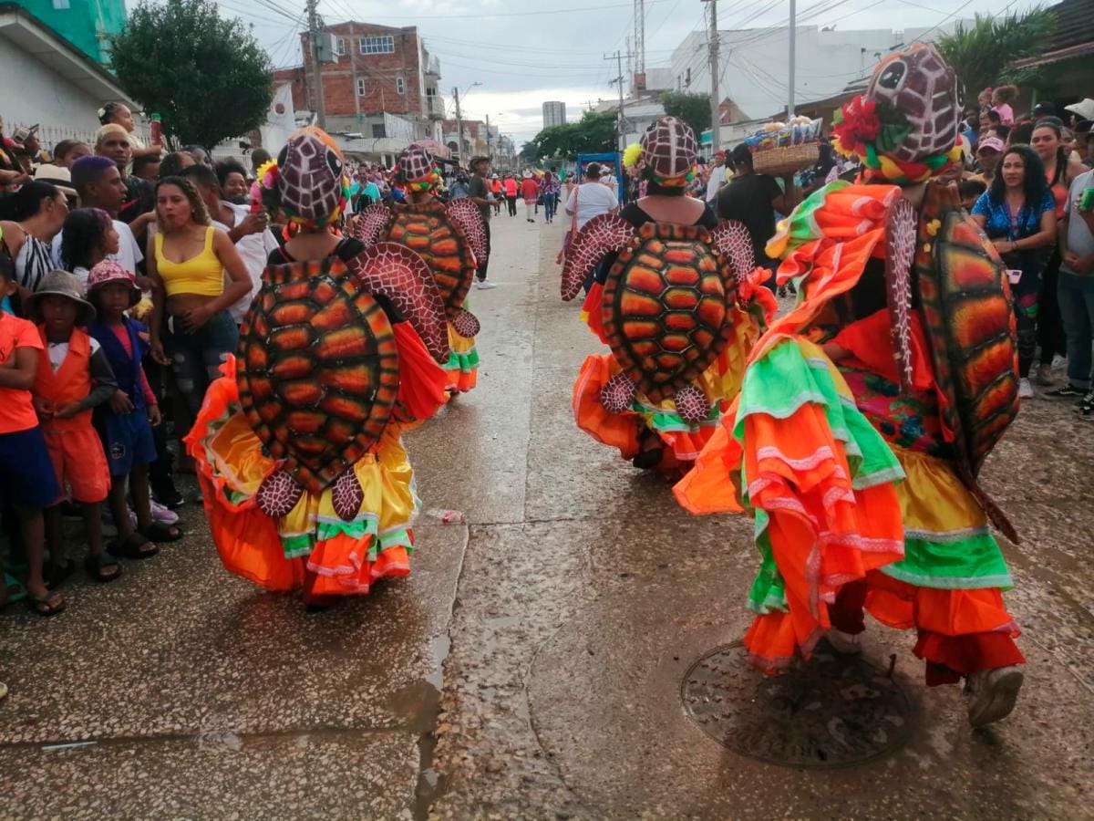 Las tortugas del mar caribe también hicieron parte del cabildo. // Foto: Óscar Díaz - El Universal.