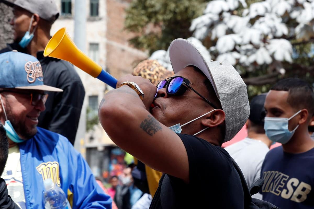 Comerciantes protestan en Colombia por las medidas anti COVID-19