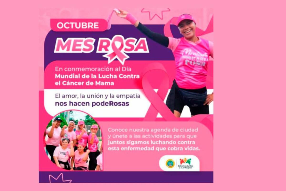 Octubre, mes de la lucha contra el cáncer de mama, conozca las actividades