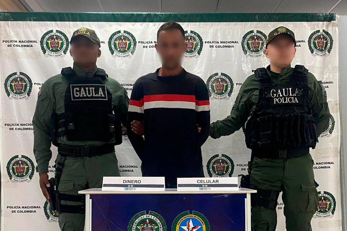 (Video) Así cayó hombre que extorsionaba a un comerciante en El Espinal