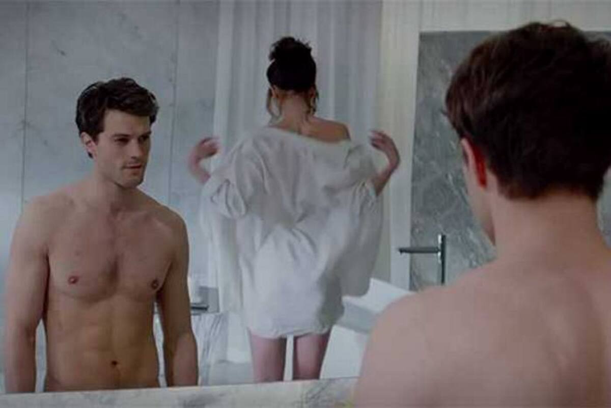Escena de la cinta 50 sombras de Grey.