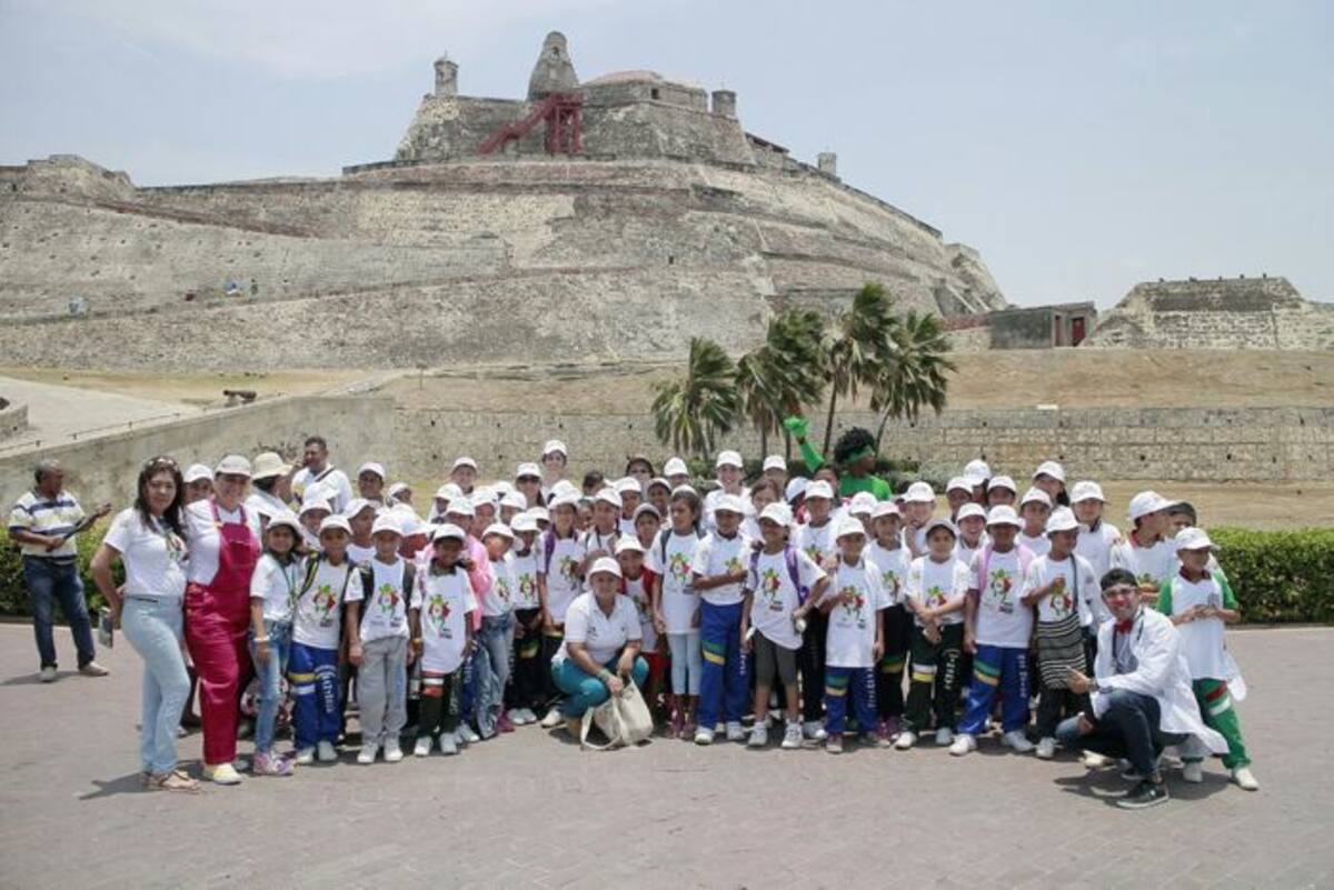 Los niños y niñas bolivarenses disfrutaron del Castillo San Felipe. Cortesía.