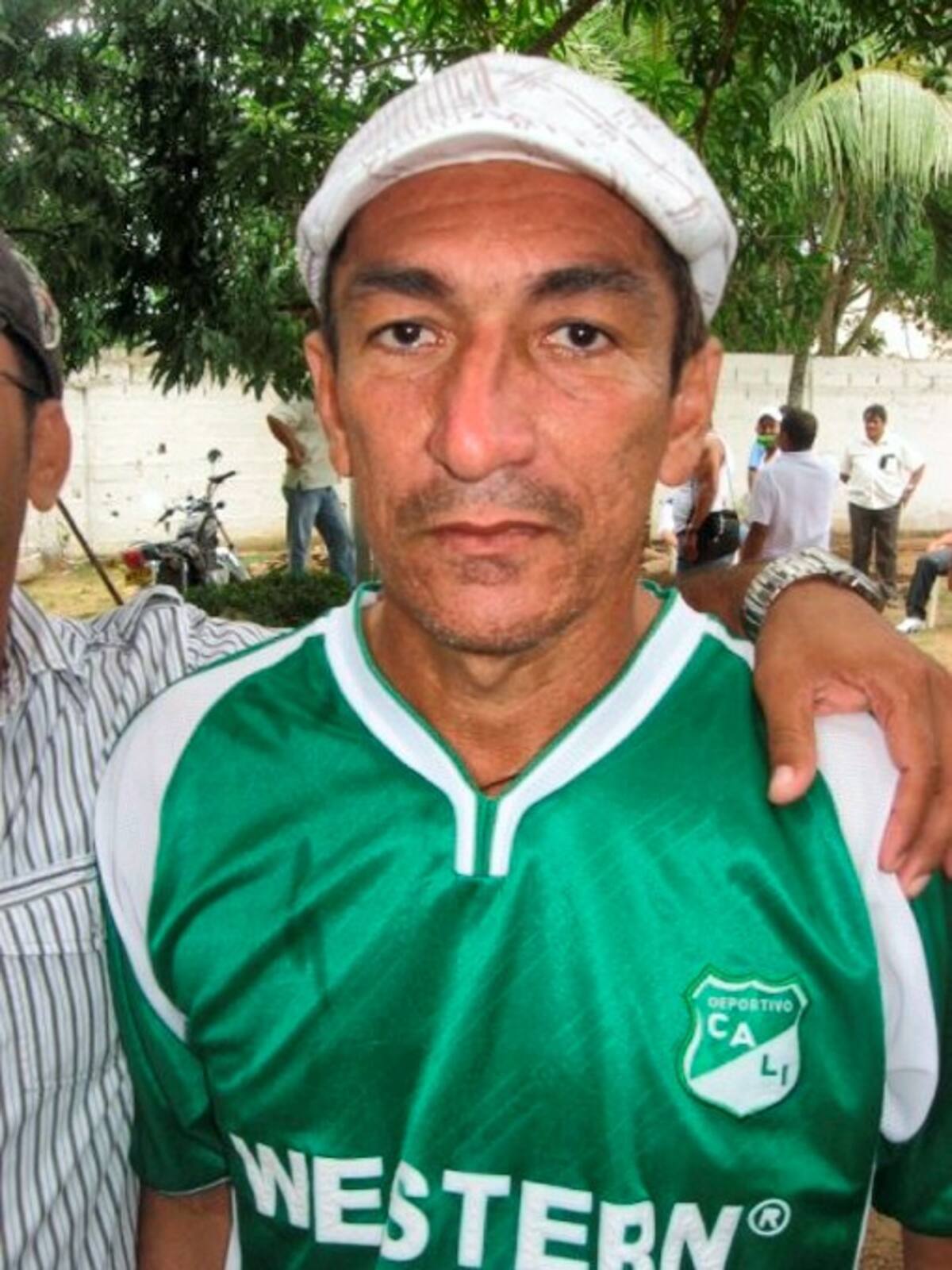 Gustavo Madera, arquero del equipo los Veteranos.